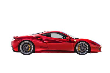 Illustration of an isolated Ferrari 458. High quality 