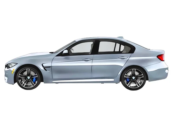 Illustration Isolated Bmw High Quality Illustration — стоковое фото