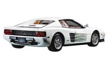 Illustration of an isolated Ferrari F40. High quality illustration