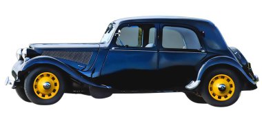 Illustration of an isolated Citroen traction. High quality illustration
