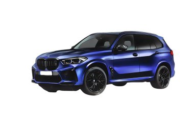 Illustration of an isolated BMW X5. High quality 