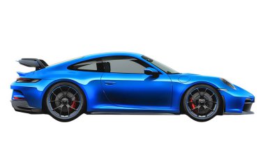 Illustration of an isolated Porsche 911 GT3. High quality illustration