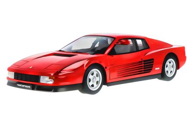 Illustration of an isolated Ferrari F40. High quality illustration