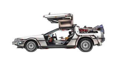 Illustration of an isolated Delorean DMC12. High quality illustration