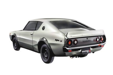 Illustration of an isolated nissan gtr. High quality illustration