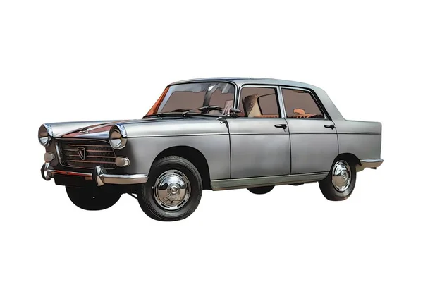 Illustration Isolated Peugeot 404 High Quality Illustration — Φωτογραφία Αρχείου