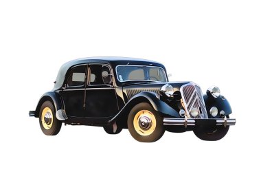 Illustration of an isolated Citroen traction. High quality illustration