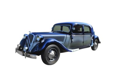 Illustration of an isolated Citroen Traction. High quality illustration
