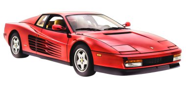 Illustration of an isolated Ferrari F40. High quality illustration