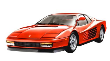 Illustration of Knight Rider Pontiac Firebird. High quality illustration