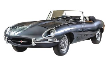 Illustration of an isolated Jaguar E-Type. High quality 