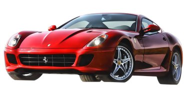 Illustration of an isolated Ferrari F12. High quality illustration