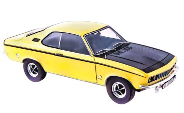 Illustration of an isolated Opel Manta. High quality illustration