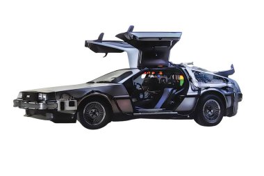 Illustration of an isolated Delorean DMC12. High quality illustration
