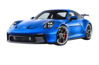Illustration of an isolated Porsche 911 GT3. High quality illustration