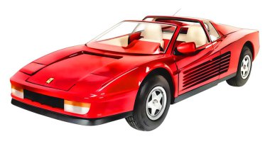 Illustration of an isolated Ferrari F40. High quality illustration