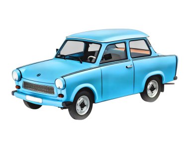 Illustration of an isolated trabant. High quality illustration