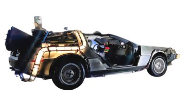 Illustration of an isolated Delorean DMC12. High quality illustration