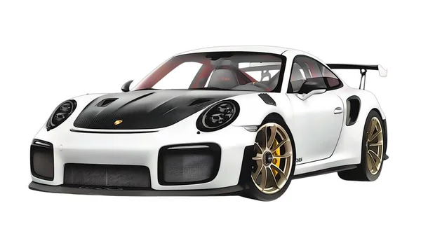 Illustration Isolated Porsche 911 Gt3 High Quality Illustration — ストック写真