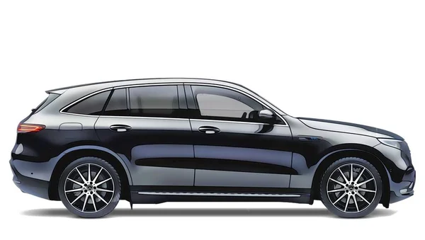 Illustration Isolated Mercedes Benz Eqc High Quality Illustration — 图库照片