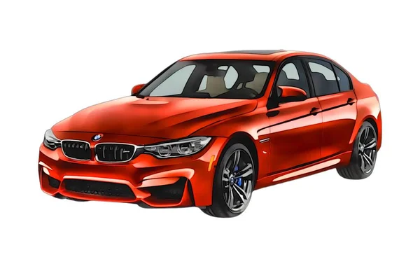 Illustration Isolated Bmw High Quality Illustration — 图库照片