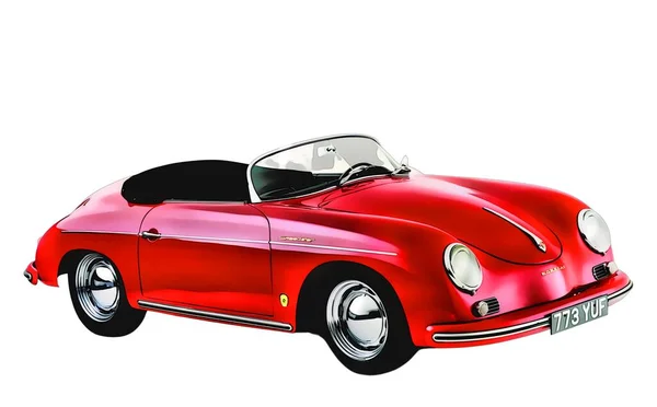 Illustration Isolated Porsche 356 High Quality Illustration — Foto de Stock