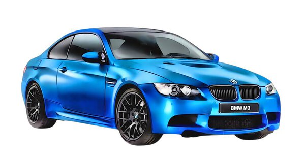 Illustration of an isolated bmw m3. High quality illustration