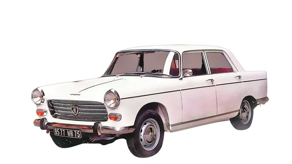 Illustration Isolated Peugeot 404 High Quality Illustration — Stockfoto