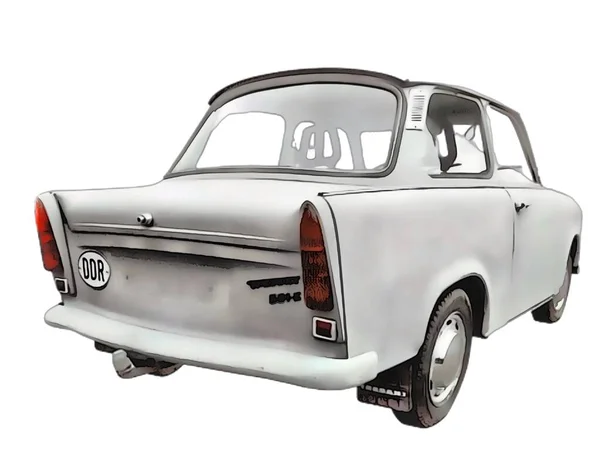 Illustration Isolated Trabant High Quality Illustration — Stock Photo, Image