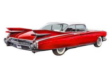 Illustration of an isolated Chevrolet Bel air . High quality illustration