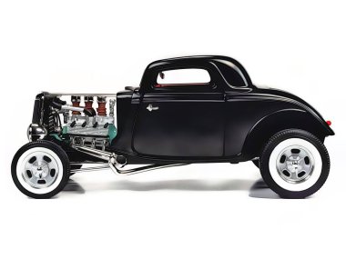 Illustration of an isolated Ford 30 Hotrod. High quality illustration