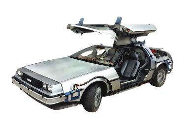 Illustration of an isolated Delorean DMC12. High quality illustration