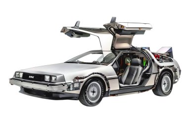Illustration of an isolated Delorean DMC12. High quality illustration
