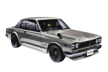 Illustration of an isolated nissan gtr. High quality illustration