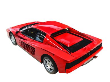 Illustration of an isolated Ferrari F40. High quality illustration