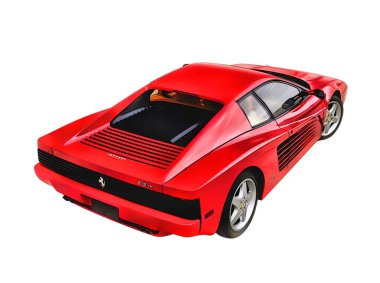 Illustration of an isolated Ferrari F40. High quality illustration