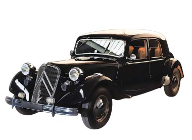 Illustration of an isolated Citroen Traction. High quality illustration