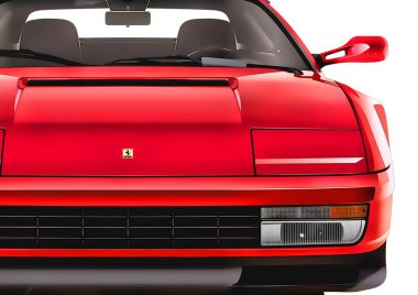Illustration of an isolated Ferrari F40. High quality illustration
