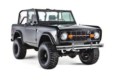 Illustration of an isolated Ford Bronco. High quality illustration