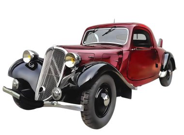 Illustration of an isolated Citroen traction. High quality illustration