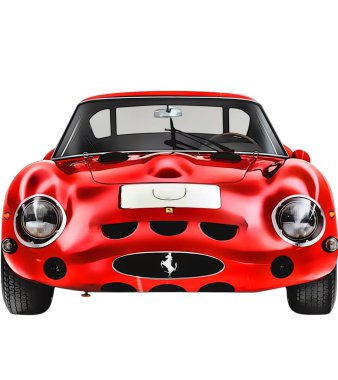 Illustration of an isolated Ferrari 250GTO. High quality 