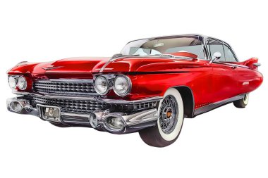 Illustration of an isolated Chevrolet Bel air . High quality illustration