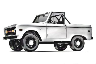 Illustration of an isolated Ford Bronco. High quality illustration