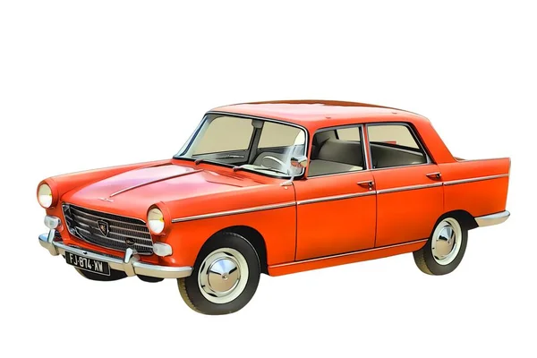 Illustration Isolated Peugeot 404 High Quality Illustration — Stock Photo, Image