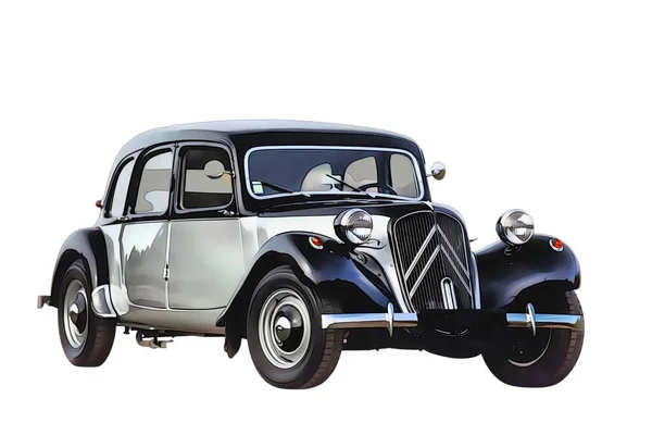 Illustration Isolated Citroen Traction High Quality Illustration — Photo