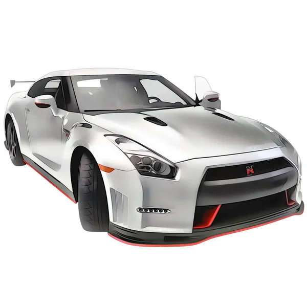 Illustration Isolated Nissan Gtr High Quality Illustration — Stock Photo, Image