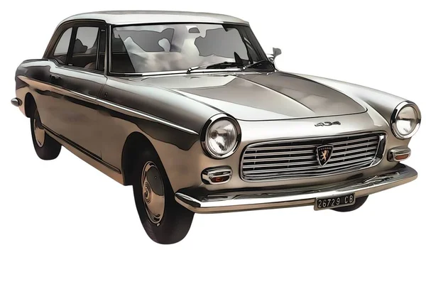 Illustration Isolated Peugeot 404 High Quality Illustration — Stockfoto