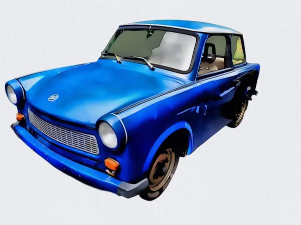 Illustration Isolated Trabant High Quality Illustration — Photo