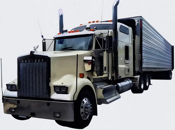 Illustration Isolated Kenworth Truck High Quality Illustration — Stock Photo, Image