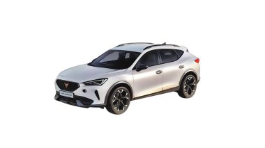 Illustration of an isolated Cupra formentor. High quality illustration